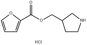 3-Pyrrolidinylmethyl 2-furoate hydrochloride Struktur