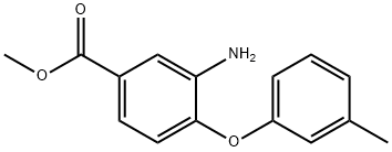 Methyl 3-amino-4-(3-methylphenoxy)benzoate Struktur