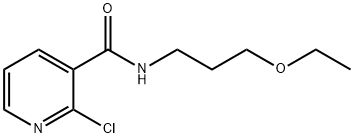 2-Chloro-N-(3-ethoxypropyl)nicotinamide Struktur