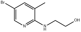 2-[(5-Bromo-3-methyl-2-pyridinyl)amino]-1-ethanol Struktur