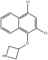 3-[(2,4-Dichloro-1-naphthyl)oxy]azetidine Struktur