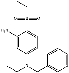 N1-Benzyl-N1-ethyl-4-(ethylsulfonyl)-1,3-benzenediamine Struktur