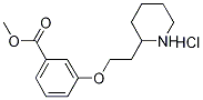 Methyl 3-[2-(2-piperidinyl)ethoxy]benzoatehydrochloride Struktur