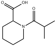 1-Isobutyryl-2-piperidinecarboxylic acid Struktur