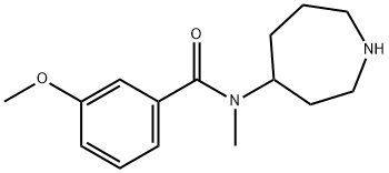 N-Azepan-4-yl-3-methoxy-N-methyl-benzamide Struktur