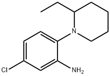 5-Chloro-2-(2-ethyl-1-piperidinyl)aniline Struktur