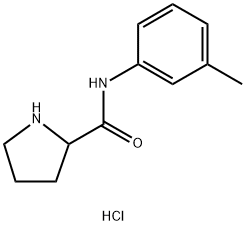 N-(3-Methylphenyl)-2-pyrrolidinecarboxamidehydrochloride Struktur