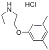 3-(3,5-Dimethylphenoxy)pyrrolidine hydrochloride Struktur