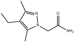 1H-pyrazole-1-acetamide, 4-ethyl-3,5-dimethyl- Struktur