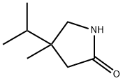 2-pyrrolidinone, 4-methyl-4-(1-methylethyl)- Struktur