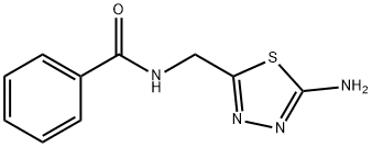 benzamide, N-[(5-amino-1,3,4-thiadiazol-2-yl)methyl]- Struktur