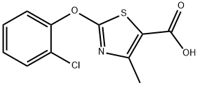 2-(2-Chlorophenoxy)-4-methyl-1,3-thiazole-5-carboxylic acid Struktur