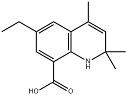 6-Ethyl-2,2,4-trimethyl-1,2-dihydroquinoline-8-carboxylic acid Struktur