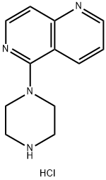 5-Piperazin-1-yl-1,6-naphthyridine hydrochloride Struktur