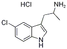 [2-(5-Chloro-1H-indol-3-yl)-1-methylethyl]amine hydrochloride Struktur