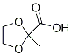 2-Methyl-1,3-dioxolane-2-carboxylic acid Struktur