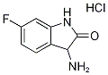 3-Amino-6-fluoro-1,3-dihydro-2H-indol-2-one hydrochloride Struktur