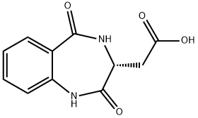 [(3R)-2,5-Dioxo-2,3,4,5-tetrahydro-1H-1,4-benzodiazepin-3-yl]acetic acid Struktur