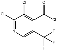 2,3-Dichloro-5-(trifluoromethyl)-isonicotinoyl chloride Struktur