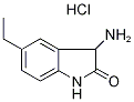 3-Amino-5-ethyl-1,3-dihydro-2H-indol-2-one hydrochloride Struktur