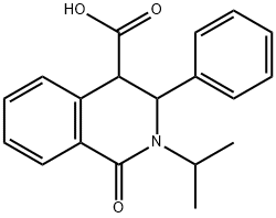 2-Isopropyl-1-oxo-3-phenyl-1,2,3,4-tetrahydroisoquinoline-4-carboxylic acid Struktur