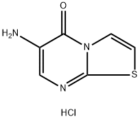 6-Amino-5H-[1,3]thiazolo[3,2-a]pyrimidin-5-one hydrochloride Struktur