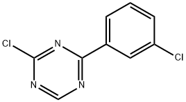 2-Chloro-4-(3-chloro-phenyl)-[1,3,5]triazine Struktur