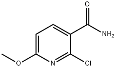 2-Chloro-6-methoxypyridine-3-carboxamide Struktur