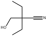 2-Ethyl-2-(hydroxymethyl)butanenitrile Struktur