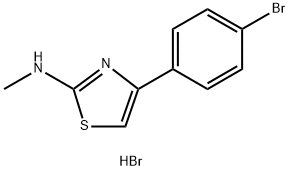 4-(4-Bromophenyl)-N-methyl-1,3-thiazol-2-amine hydrobromide Struktur