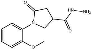 1-(2-Methoxyphenyl)-5-oxopyrrolidine-3-carbohydrazide Struktur