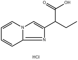 2-Imidazo[1,2-a]pyridin-2-ylbutanoic acid hydrochloride Struktur