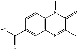 1,3-Dimethyl-2-oxo-1,2-dihydroquinoxaline-6-carboxylic acid Struktur