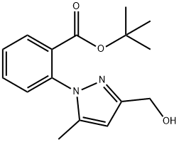 tert-Butyl 2-[3-(hydroxymethyl)-5-methyl-1H-pyrazol-1-yl]benzoate Struktur