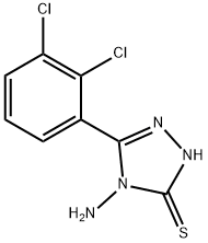 4-Amino-5-(2,3-dichlorophenyl)-4H-1,2,4-triazole-3-thiol Struktur