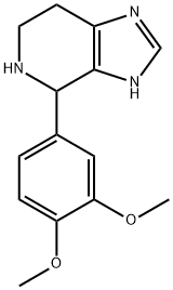 4-(3,4-Dimethoxyphenyl)-4,5,6,7-tetrahydro-3H-imidazo[4,5-c]pyridine Struktur