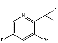 3-Bromo-5-fluoro-2-(trifluoromethyl)pyridine Struktur