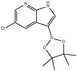 5-Chloro-3-(4,4,5,5-tetramethyl-1,3,2-dioxaborolan-2-yl)-1H-pyrrolo[2,3-b]pyridine Struktur