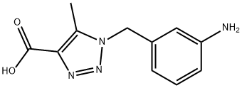 1-(3-AMINOBENZYL)-5-METHYL-1H-1,2,3-TRIAZOLE-4-CARBOXYLICACID Struktur