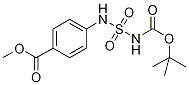 tert-Butyl 2,2-dioxo-3-[4-(methoxycarbonyl)phenyl]diazathiane-1-carboxylate Struktur