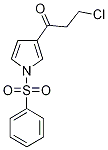 3-Chloro-1-[1-(phenylsulphonyl)-1H-pyrrol-3-ylpropan]-1-one Struktur