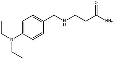 3-{[4-(DIETHYLAMINO)BENZYL]AMINO}PROPANAMIDE Struktur