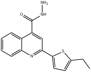 2-(5-ETHYLTHIEN-2-YL)QUINOLINE-4-CARBOHYDRAZIDE Struktur