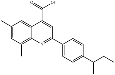 2-(4-SEC-BUTYLPHENYL)-6,8-DIMETHYLQUINOLINE-4-CARBOXYLIC ACID Struktur