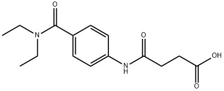 4-{4-[(DIETHYLAMINO)CARBONYL]ANILINO}-4-OXOBUTANOIC ACID Struktur