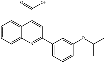 2-(3-ISOPROPOXYPHENYL)QUINOLINE-4-CARBOXYLIC ACID Struktur