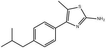 4-(4-ISOBUTYLPHENYL)-5-METHYL-1,3-THIAZOL-2-AMINE Struktur