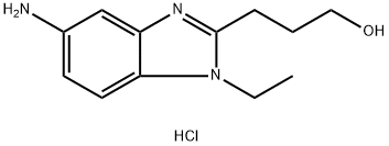 3-(5-AMINO-1-ETHYL-1H-BENZOIMIDAZOL-2-YL)-PROPAN-1-OL DIHYDROCHLORIDE Struktur