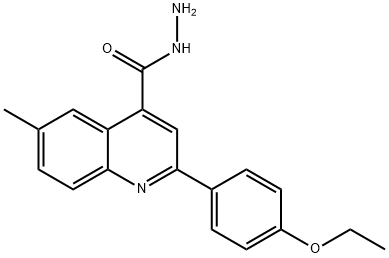 2-(4-ETHOXYPHENYL)-6-METHYLQUINOLINE-4-CARBOHYDRAZIDE Struktur