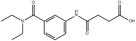 4-{3-[(DIETHYLAMINO)CARBONYL]ANILINO}-4-OXOBUTANOIC ACID Struktur